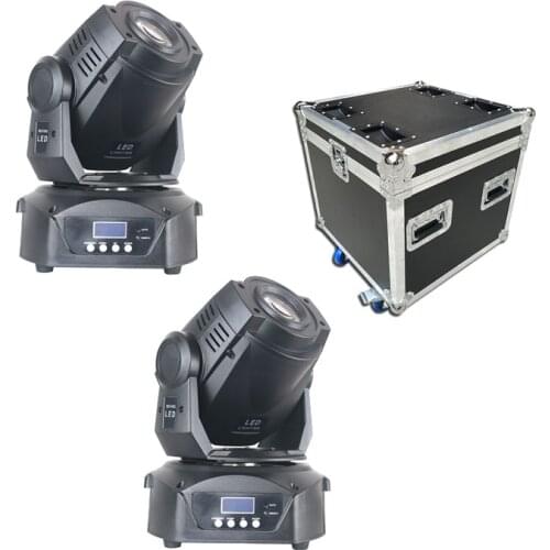 With a flightcase 2Pcs/lot High power led Gobo High brightness 90w moving head spot light