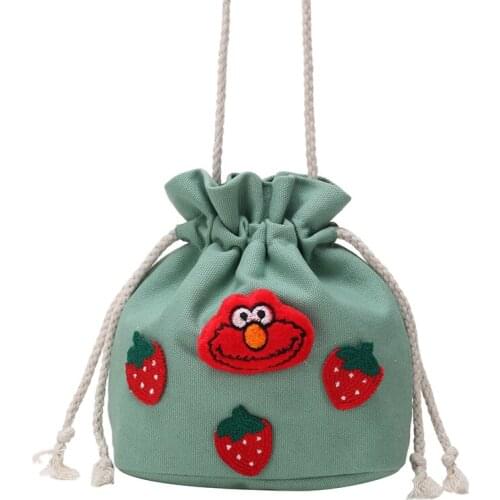 Cute girl shoulder bag strawberry rabbit fashion women Messenger bag gift bag girl school shopping high quality discount 2019