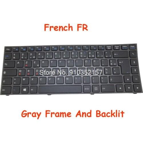US KR SD UK FR Backlit Keyboard For CLEVO P640HJ P640HK1 P640RE P640RF P641HJ P641HK1 P641R P641RF Japanese JP TW RU SP SW