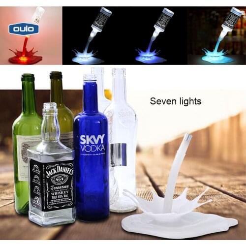 LED Wine Bottle Atmosphere Light USB Charging Glass Night Light Dining Table Bar Home Decoration DIY Party Light Home Kit