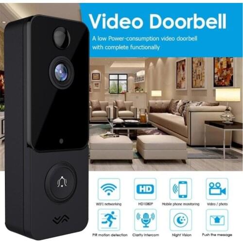 T9 IP67 Weatherproof Smart Video Doorbell Camera WIFI 1080P Visual Intercom Night Vision IP Door Bell PIR Wireless Cameras