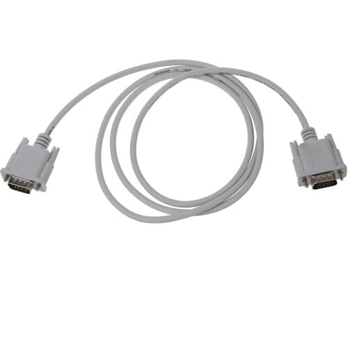 VGA DB15 Male To RS232 DB9 Pin Male Adapter Cable / Video Graphic Extension Cable (White, 1.5M)