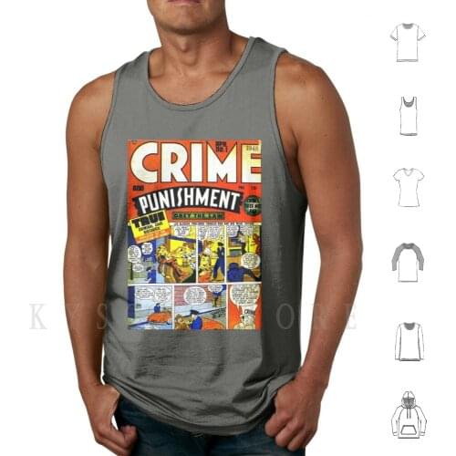 Vintage Crime & Punishment Comic-Issue No. 1-1948 Tank Tops Vest 100% Cotton True Crime Crime Comics Comic