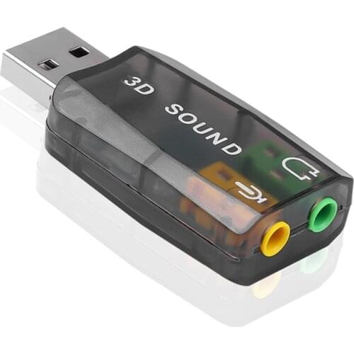 Mini External Usb To 3.5mm Mic Headphone Jack Stereo Headset 3d Sound Card Audio Adapter New Speaker Interface For Laptop