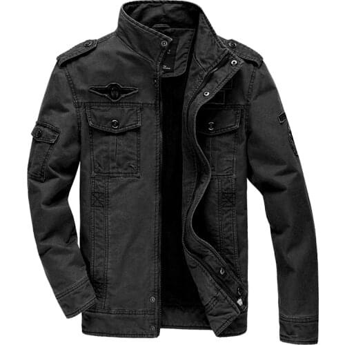 Military Style Jacket Men 2020 Brand Spring Autumn Mens Army Bomber Jackets Air Force Male Coats Jaqueta Masculina Plus Size 6XL