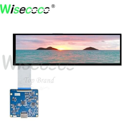 Wisecoco 8.8 inch IPS screen 1920*480 40 pins for automotive display with MIPI HDMI interface driver board 600nits luminance