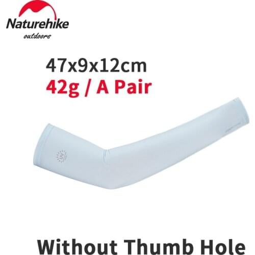 Naturehike Outdoor Sunscreen Upf50+ Cool Arm Cover Sports Cycling Running Fishing Climbing Men Women 1pair Ice Finger Sleeves