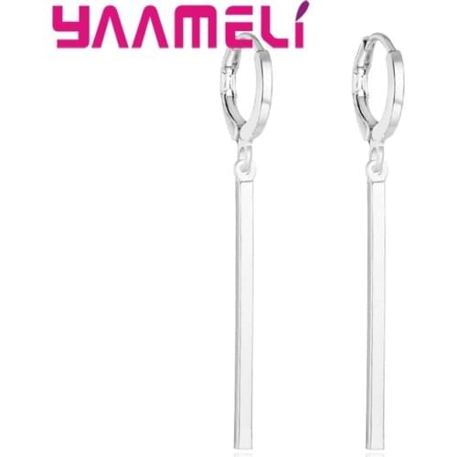 Multiple Styles 925 Sterling Silver Metal Earrings for Women Girls Gifts Shining Original Silver Fine Ear Jewelry