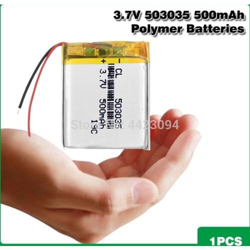 3.7V 500mAh 503035 Rechargeable Lithium Li-ion Li-po Polymer Battery For PSP PDA MP3 MP4 GPS Bluetooth Headset Speaker