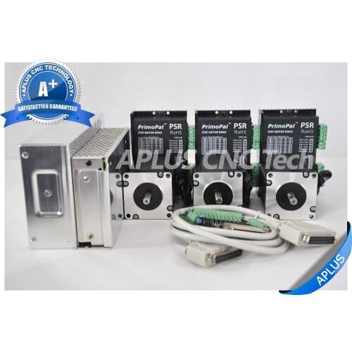 3-Axis NEMA 24 Stepper Motor 368oz-in 4.2A & Driver PSR5042 & 48V Power Supply Kit