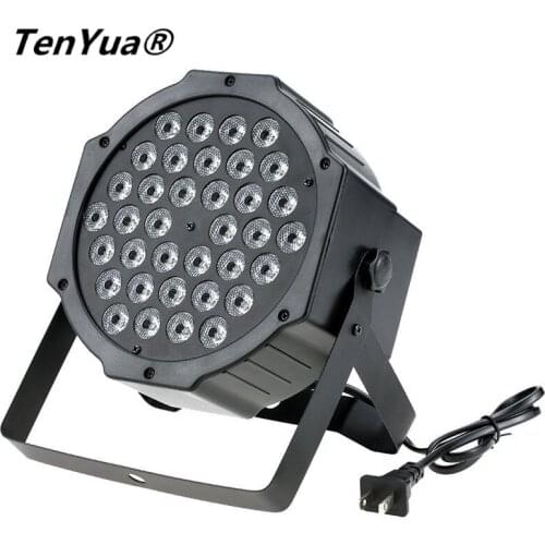36W 36 LED Stage Light RGB Par Light DMX512 LED Flat DJ Equipment Controller Discos KTV Music Light