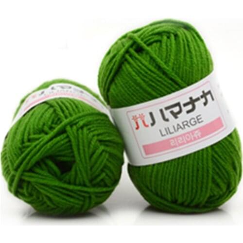 4 Shares Combed Milk Cotton Yarn Comfortable Wool Blended Yarn Apparel Sewing Yarn Hand Knitting Scarf Hat Yarn