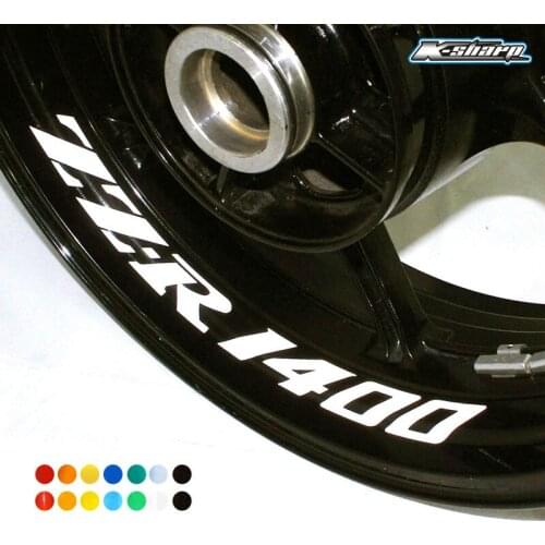 8 X CUSTOM INNER RIM DECALS WHEEL Reflective STICKERS STRIPES FIT KAWASAKI ZZ-R 1400