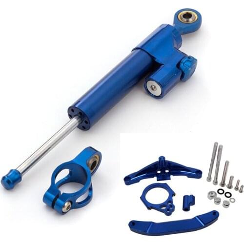 Motorcycle Aluminum Steering Stabilizer Damper Mounting Bracket Set For Yamaha FZ1 FAZER 2006-2015 07 08 09 10 11 Complete Set