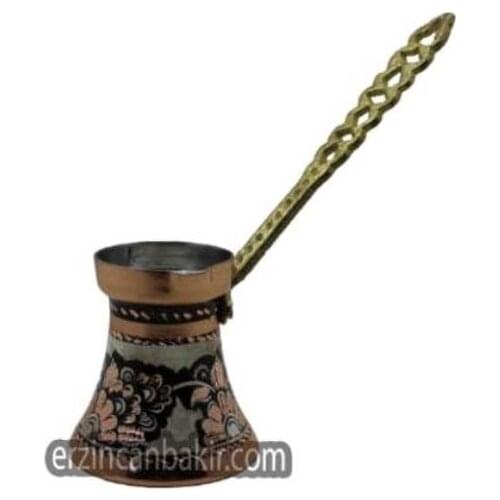 Bakır türk kahve CEZVESİ TEK KİŞİLİK Cezve İbrik bakır kahve Cezve el yapımı kahve Jezve -CZV-103