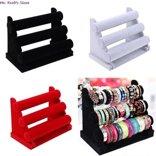 Velvet Bracelet Holder Detchable Bracelet Rack Stand Jewelry Organizer Display