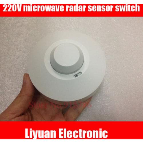220V microwave radar sensor switch / 360 degree human radar switch sensor / distance adjustable sensor