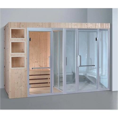 3000X1500X2150mm Luxury Steam Shower Cabin Bathroom Shower Enclosure Multi-Functional Dual Dry / Wet Sauna Room YS581