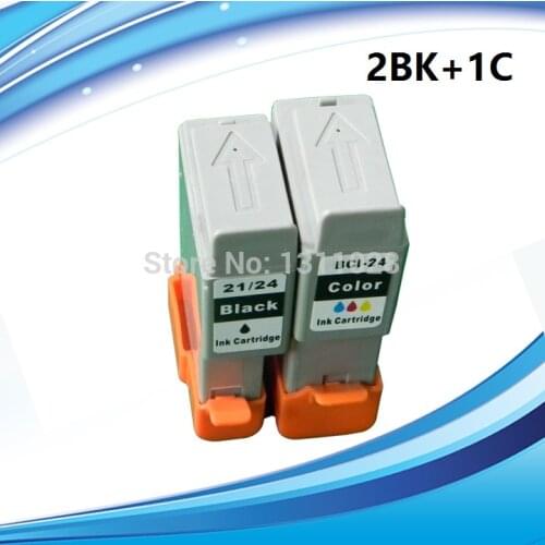 3pcs BCI-21/24 BCI-21 BCI-24 BCI 21 24 ink cartridge for canon PIXMA iP1000/iP1500/iP2000/MP110/MP130/S200/S300/S330 printer