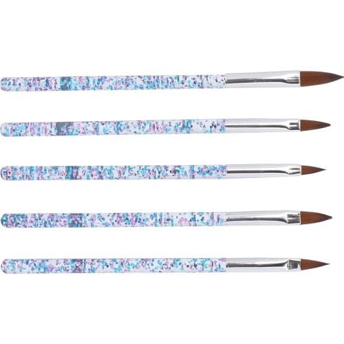 Nail Art Brush Nail Painting Drawing Brush Home Salon Portable DIY Nylon Hair Nail Art Brush Set Nail Art Tool