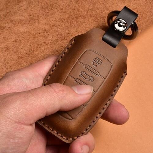 Leather Car Remote Key Case Cover For Great Wall Haval Hover H1 H4 H6 H7 H9 F5 F7 H2S GMW Coupe Auto Accessories