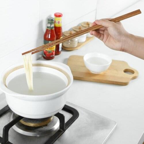 Kitchen Chopsticks Household Tableware Knitting-sticks Long Fried Wood Chopsticks Chopsticks 38cm Knitting Sticks Home Accessory