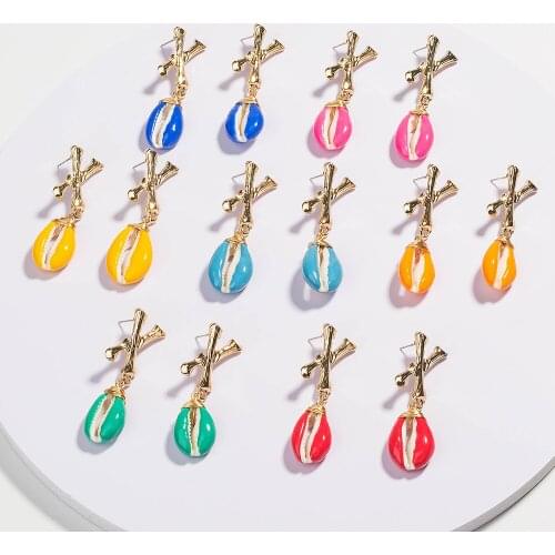 Natural Shell A-Z Alphabet Earrings Stainless Steel Initial Letter Earrings for Women Girls Kids Everyday Jewelry