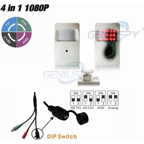 New Sony 323 Senor 4 IN 1 HD-TVI/CVI/AHD 2MP 1080P IR Security Covert Pir Camera 960H With 18Pcs 940nm IR Leds&IR-CUT