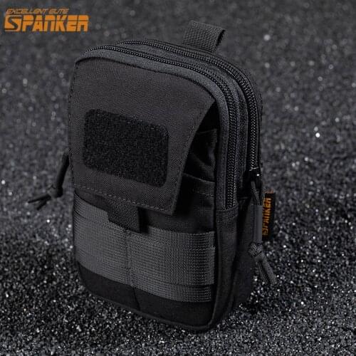 EXCELLENT ELITE SPANKER Outdoor Tactical EDC Waist Phone Bag Military Molle Money Waist Tool Bags For Running Pouch