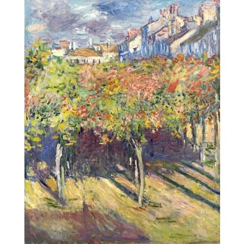 Scenery framesless canvas painting masterpiece reproduction hotels by Claude Monet