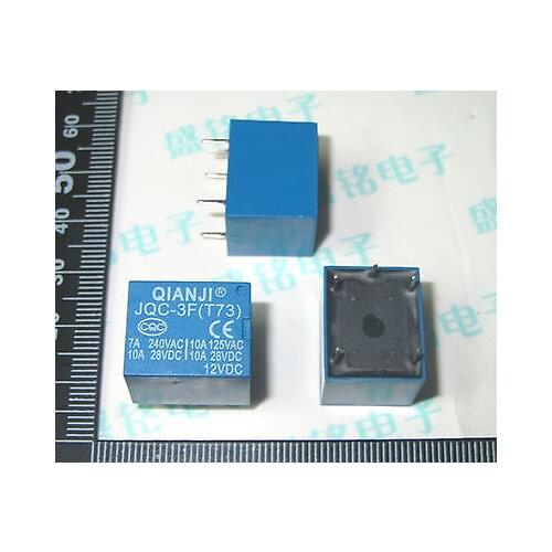 100pcs JQC-3F(T73) DC 12V 5PIN Power Relay 250VAC 28VDC