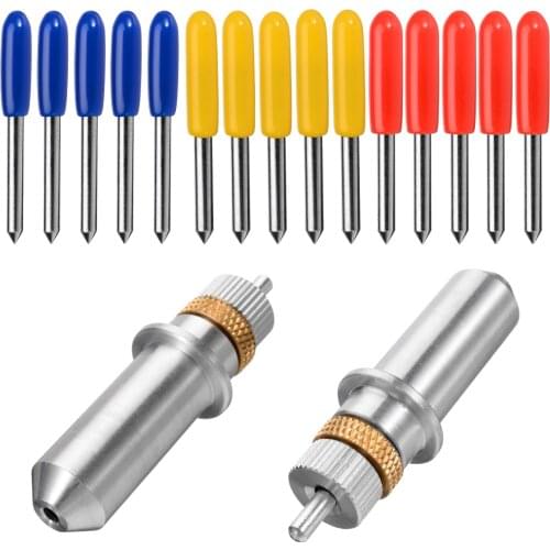 High Quality 15pcs/Set 30/45/60 Degree For Roland Cutting Plotter Vinyl Cutter Blade+Holder