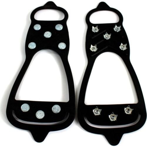 Ice Shoe Crampons Studs Anti-Skid Snow Ice Climbing Shoe Spikes Ice Grips Cleats Crampons Winter Climbing Anti Slip Shoes Cover