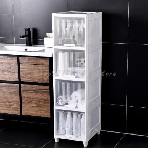 33cm Toilet Clamshell Shelf Toilet Waterproof Storage Cabinet Toilet Floor-standing Toilet Narrow Side Cabinet