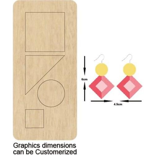 Stacked leaf shape earrings Cutting Die ,Steel Rule Metal Die Cutter, leaf faux Leather earrings Die Cut,Leather Punch ,Leather