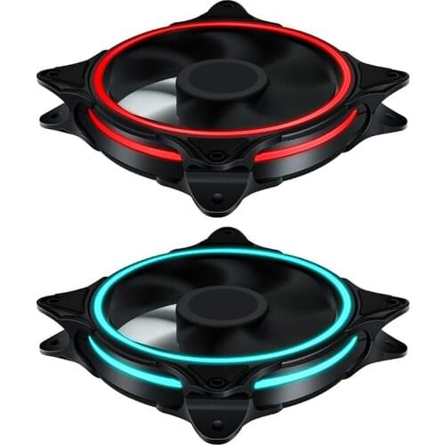 Three-aperture Computer Desktop Chassis Fan 12cm Silent Fan 12V Power Supply Cooling Fan Mobile Phone Cooler