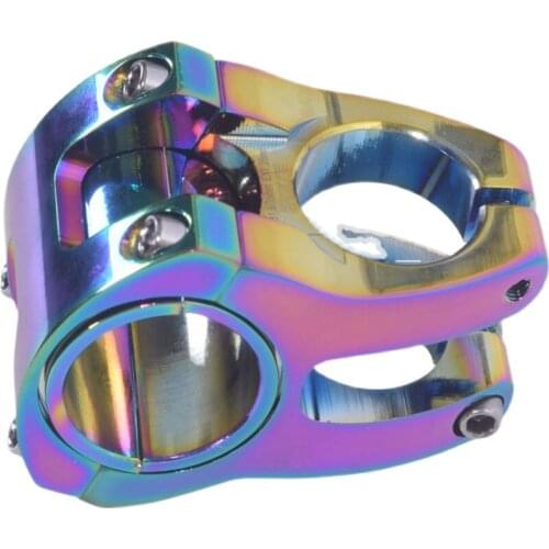 Folding Bike Stem Bicycle Colorful Stem 0 Degree 31.8*35mm Short Stem Cross-country Road Bike Stem Bmx Bike. Parts