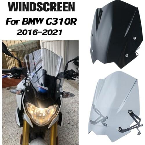 For BMW G310R Windscreen Windshield G310 R 2016 2017 2018 2019 2020 2021 Motorcycle Wind Deflector Fairing With Mounting Bracket