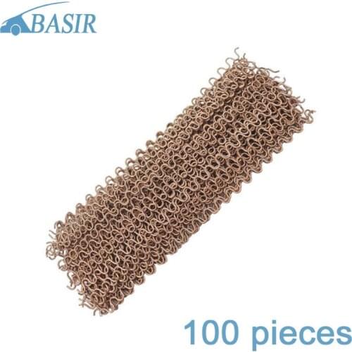 100Pcs Dent Pulling Wavy Wires for Spot Welder Panel Pulling Wiggle Wires Spot Welding Machine Consumables Auto Body Tools