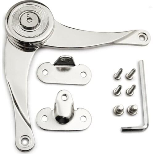 1pcs New Soft up down Stay Hinge Cabinet Door Kitchen Cupboard Hinges Furniture Lift up Strut Lid Flap Stay Support