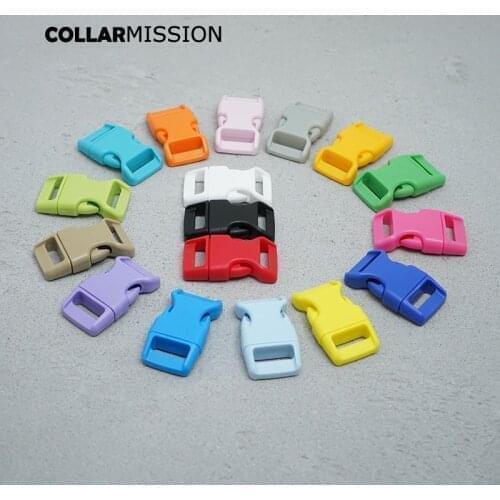 100pcs/lot Retailing spray paint plastic clasp quick side release for 15mm Webbing DIY dog collar accessory buckle 17 colours