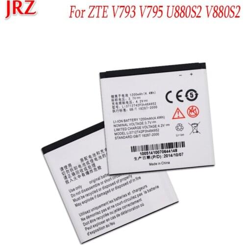 1200mAh Li3712T42P3h484952 Phone Battery For ZTE V793 V795 U880S2 V880S2 Battery High Quality Replacement Batteria Batterie
