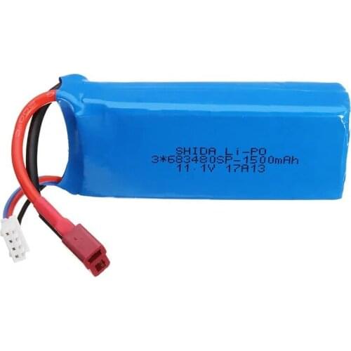 1500MAh 11.1V 20C 3S Lipo Battery for WLtoys V950 6CH Brushless RC Helicopter Battery