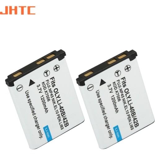 1200mAh Li-40B Li-42B Li40B Li42B Rechargeable Camera Battery for Olympus Li-42B Pentax D-Li63 Fuji NP-45 Nikon EN-EL10
