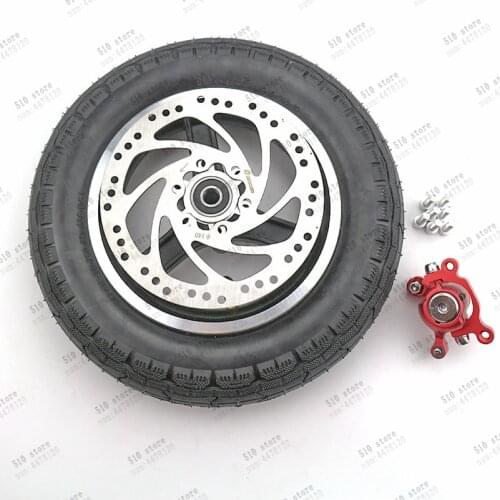 Free shipping 10x2.5 tires and aluminum alloy wheels with brake discs fits electric scooters, balancing vehicle accessories