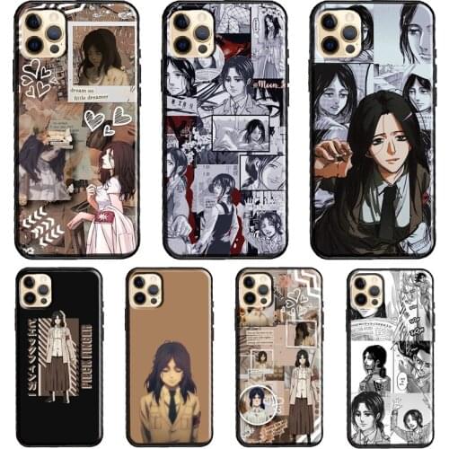 Pieck Finger Attack on Titan Anime Funda Case For iPhone X XR XS MAX 12 Mini 11 Pro Max 5S 6S 8 7 Plus SE 2020 Cover Shell