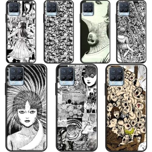 Junji Ito Tees Horror Phone Cover For OPPO Realme Q3 6 7 8 Pro C3 C11 C21 GT Neo OnePlus 9 Pro 8 Pro 8T 9R Case