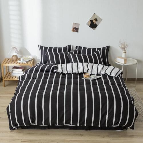 Home Textile Plaid Print Style Bedding Sets 3/4pcs Childrens Boy Girl And Adult Bed Linings Duvet Cover Bed Sheet Pillowcase