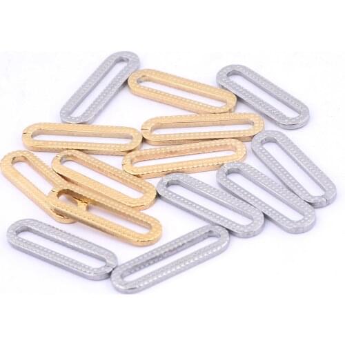 10pcs Oval Charm Earring Connectors 7.5x25mm Stainles Steel Gold Plated Diy Jewelry Making Materials