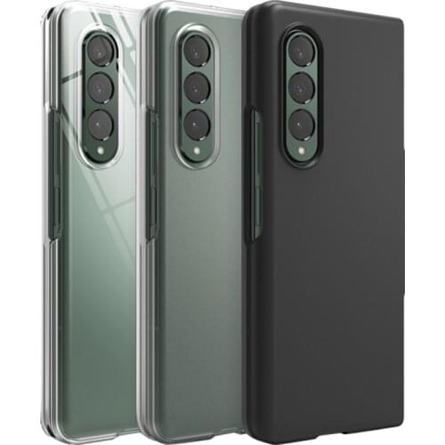 Matte Transparent Case For Samsung Galaxy Z Fold 3 5G Clear Cover Hard PC Bumper Capa Front Back Shell on For Z Fold3 Fundas